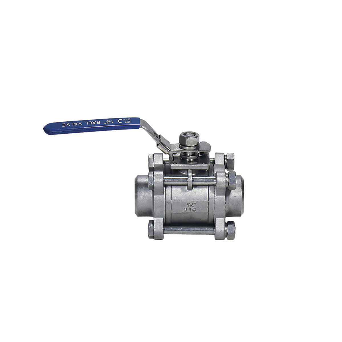ball valve, two-part stainless steel FB LD f.thr/m.thr, 1.1/4